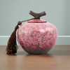 Sakura Pink Ceramic Pet Urn in Small