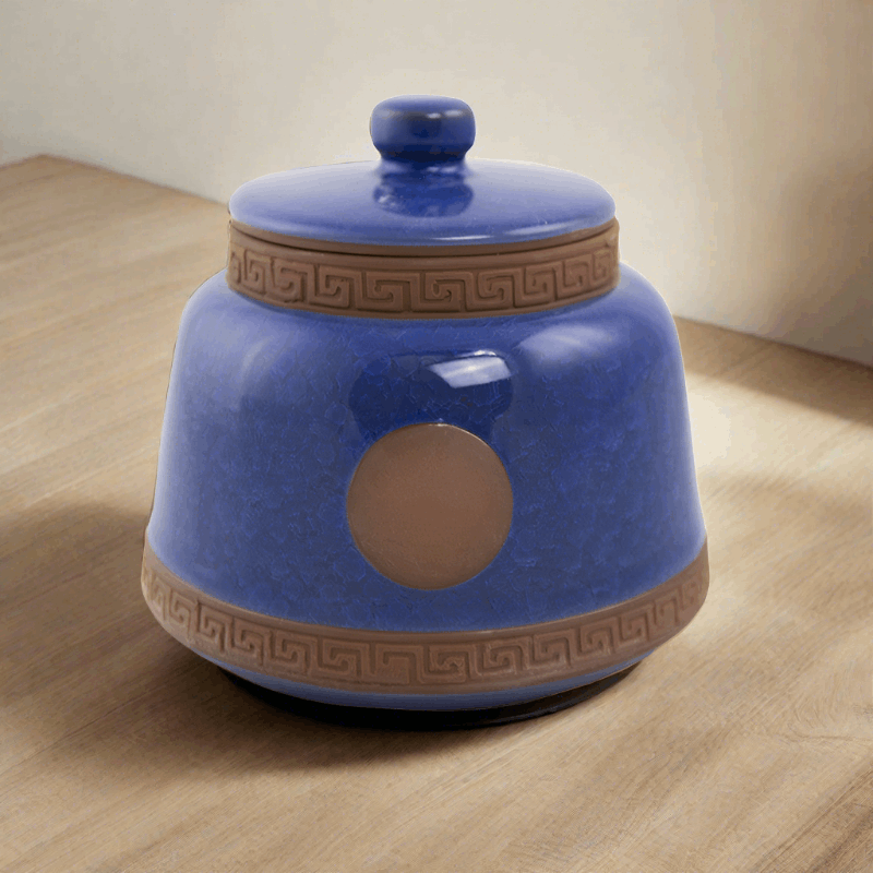 Azure Ceramic Pet Urn in Small