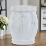 Large White Marble Cremation Urn - Faux Marble