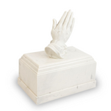 Praying Hands Marbleized Cremation Urn
