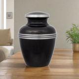 Slate Banded Cremation Urn in Medium