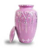 Garland Drop Cremation Urn in Purple