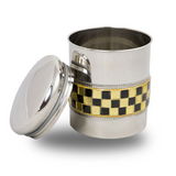 Metal Pet Cremation Urn With Golden Luxury