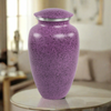 Two-Tone Lilac Classic Cremation Urn In Large