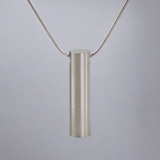 Pewter Cylinder Urn Necklace