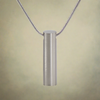 Pewter Cylinder Cremation Necklace