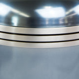 Light Blue Banded Cremation Urn In Medium