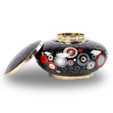 Opulence Onyx Geometric Cloisonne Keepsake Urn
