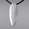 Diamond Drop Cremation Pendant in Sterling Silver