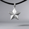 Star Cremation Pendant In Sterling Silver