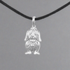 Dachshund Cremation Pendant In Sterling Silver