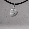Pierced Heart Cremation Pendant in Sterling Silver