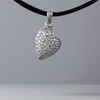 Pierced Heart Cremation Pendant in Sterling Silver