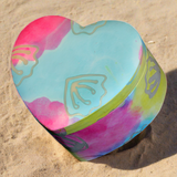 Biodegradable Earth Pet Urn in Tie Dye