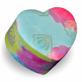 Biodegradable Urn, Heart Urn, Tie Dye Urn for Ashes