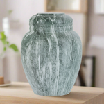 Large Faux Jade Marble Urn