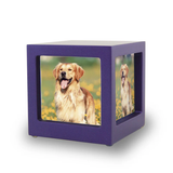 Violet Pet Photo Cube Urn In Small