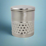 Metal Pet Cremation Urn with Diamond Band