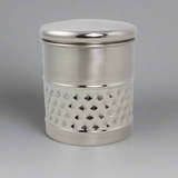 Metal Pet Cremation Urn with Diamond Band
