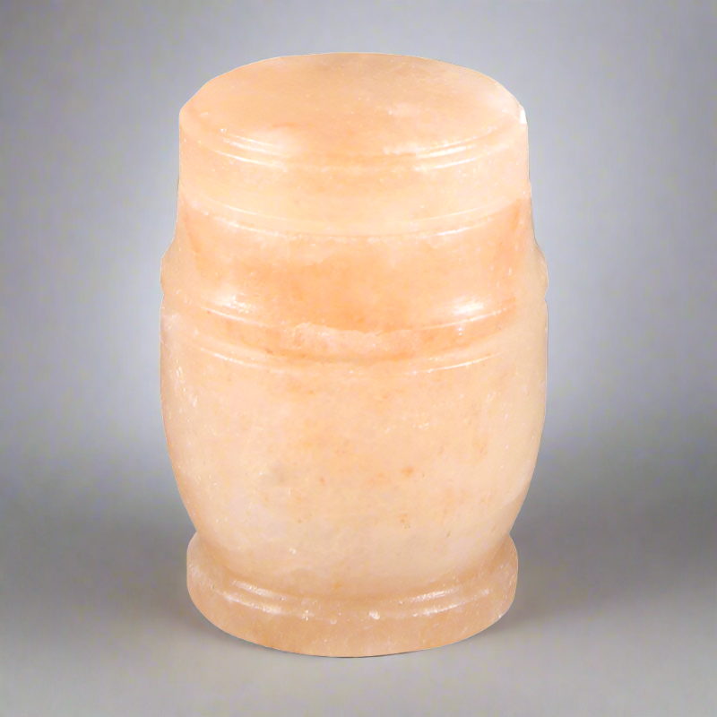 Himalayan Salt Biodegradable Urn, Small Cremation Urn