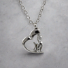 Cremation Pendant With My Cat, My Heart Design