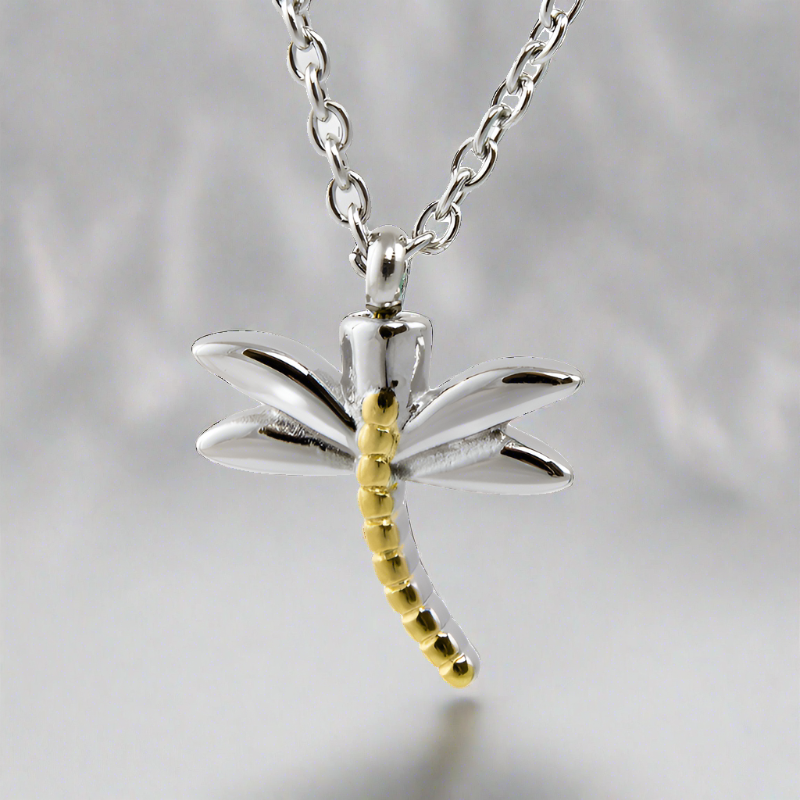 Dragonfly Cremation Necklace OneWorld Memorials
