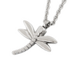 Dragonfly Cremation Necklace In Stainless Steel