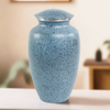 Two-Tone Blue Classic Cremation Urn In Large