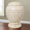Ringed Alluvium Marble Cremation Urn in Extra Small