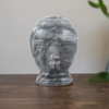 Cloud Gray Marble Cremation Urn in Small