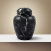Noire Marble Cremation Urn in Extra Small