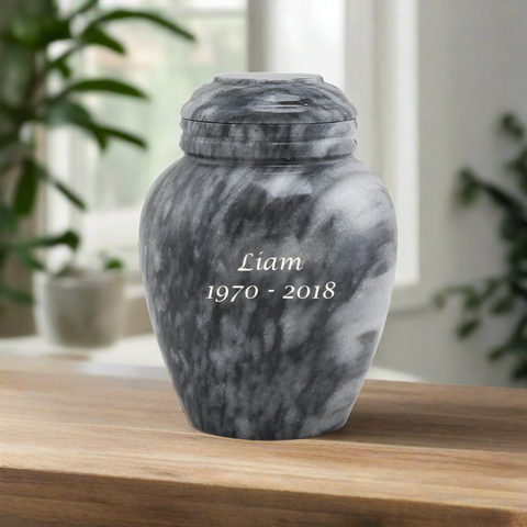 Smoky Canyon Marble Cremation Urn- Small
