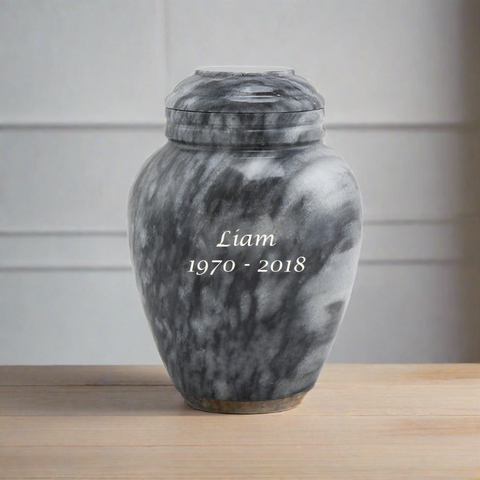 Smoky Canyon Marble Pet Cremation Urn - Extra Small