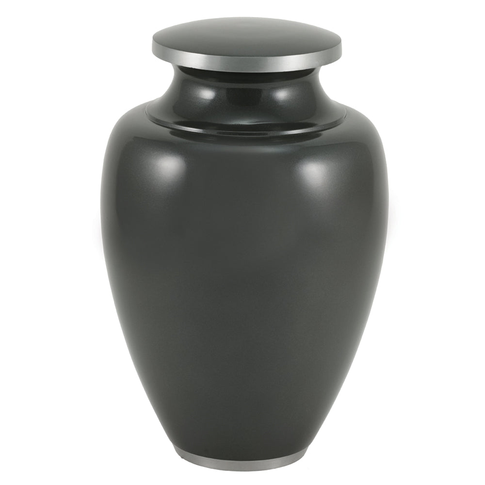 Camden Carbon Gray Cremation Urn - Extra Large