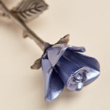 Lavender Rose Stem Keepsake Urn for Ashes Close Up Rose