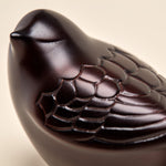 Antique Bronze Songbird Keepsake Urn for Ashes Close Up