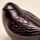 Antique Bronze Songbird Keepsake Urn for Ashes Close Up