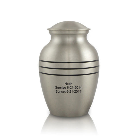 Classic Pewter Cremation Urn - Extra Small