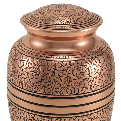 Copper Oak Cremation Urn - Large