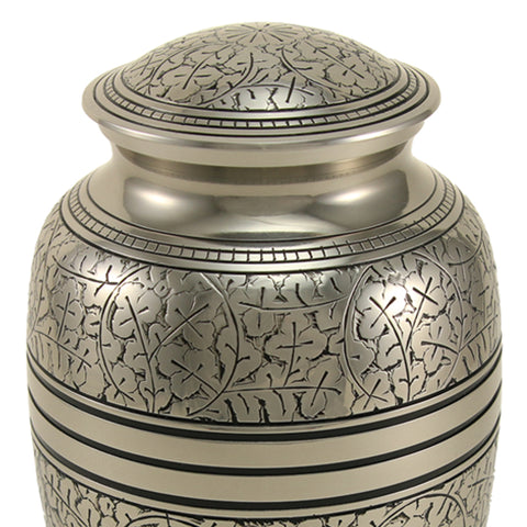 Silver Oak Cremation Urn in Large