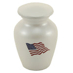 Red, White and Blue Flag Keepsake Urn