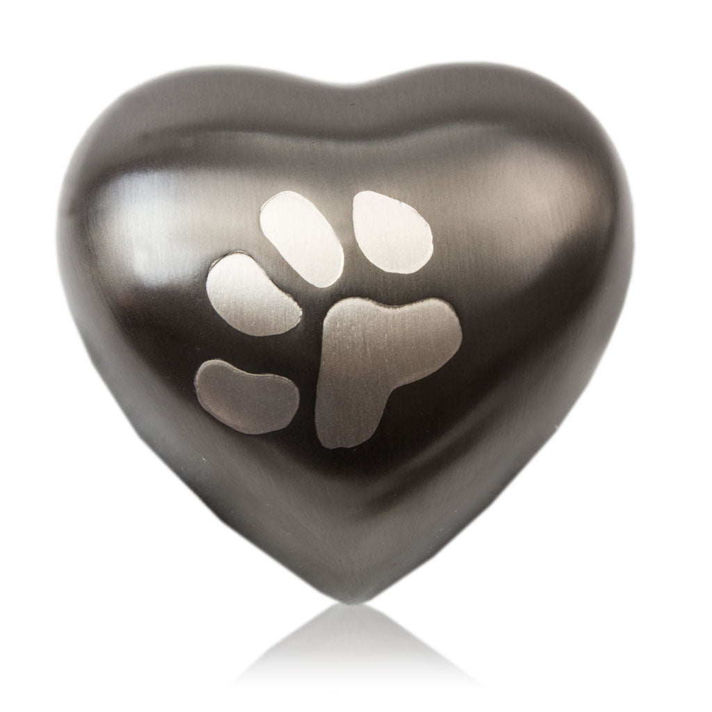 Odyssey Pet Paw Heart Keepsake - Slate