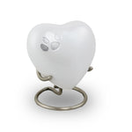 Odyssey Pet Paw Heart Keepsake - Pearl