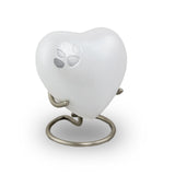 Odyssey Pet Paw Heart Keepsake - Pearl