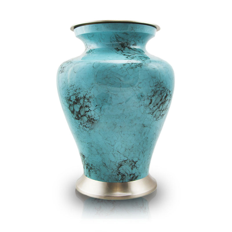 Glenwood Blue Cremation Urn - Large