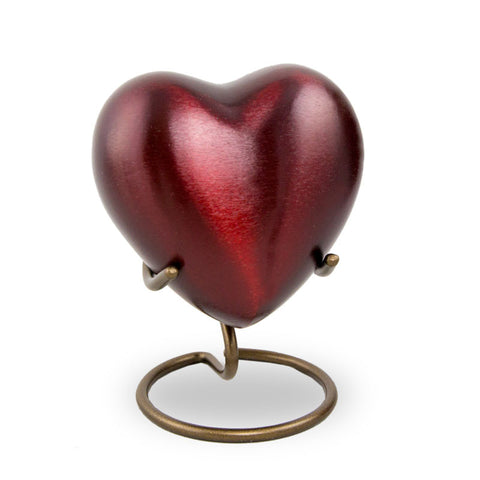 Crimson Heart Cremation Keepsake