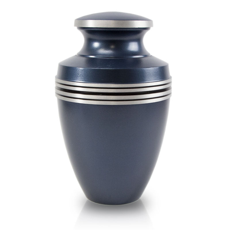 Grecian Blue Cremation Urn - Large