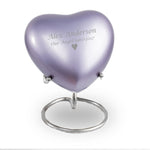 Lineas Lilac Cremation Keepsake Heart