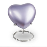 Lineas Lilac Cremation Keepsake Heart