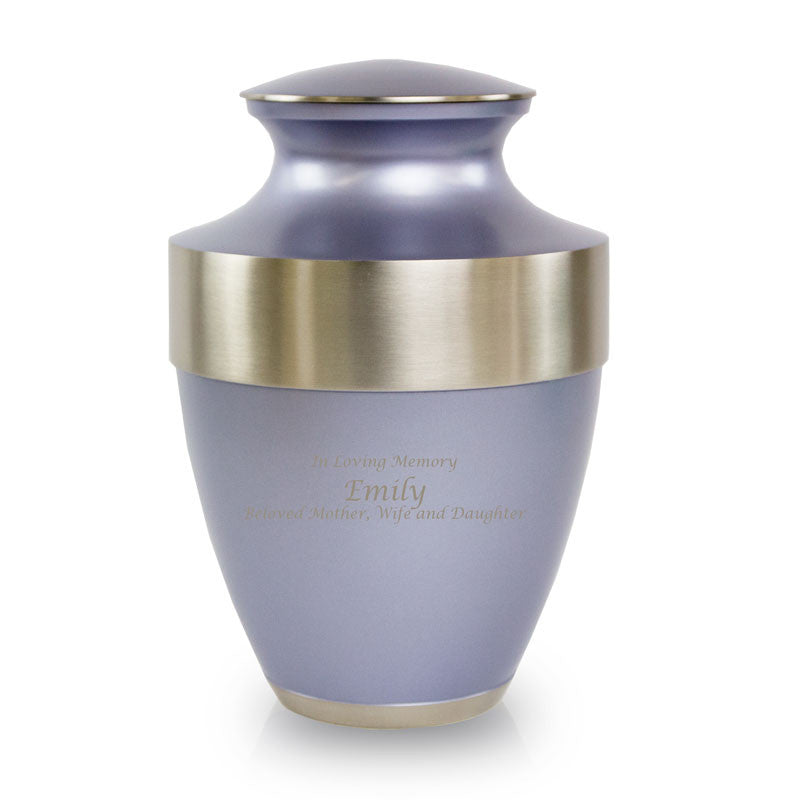 Lineas Lilac Cremation Urn - Large